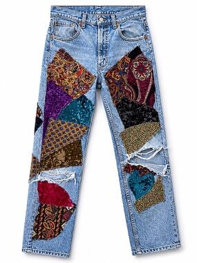 Vintage Levi’s Patchwork Jeans 28/28